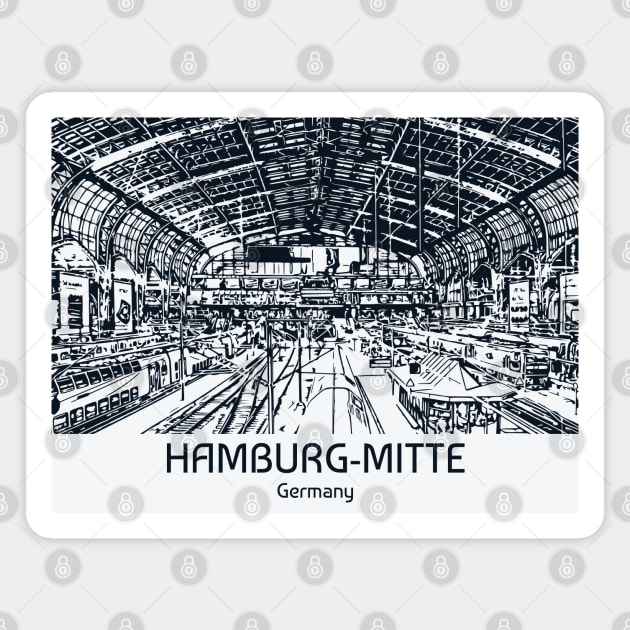 Hamburg-Mitte - Germany Magnet by Lakeric